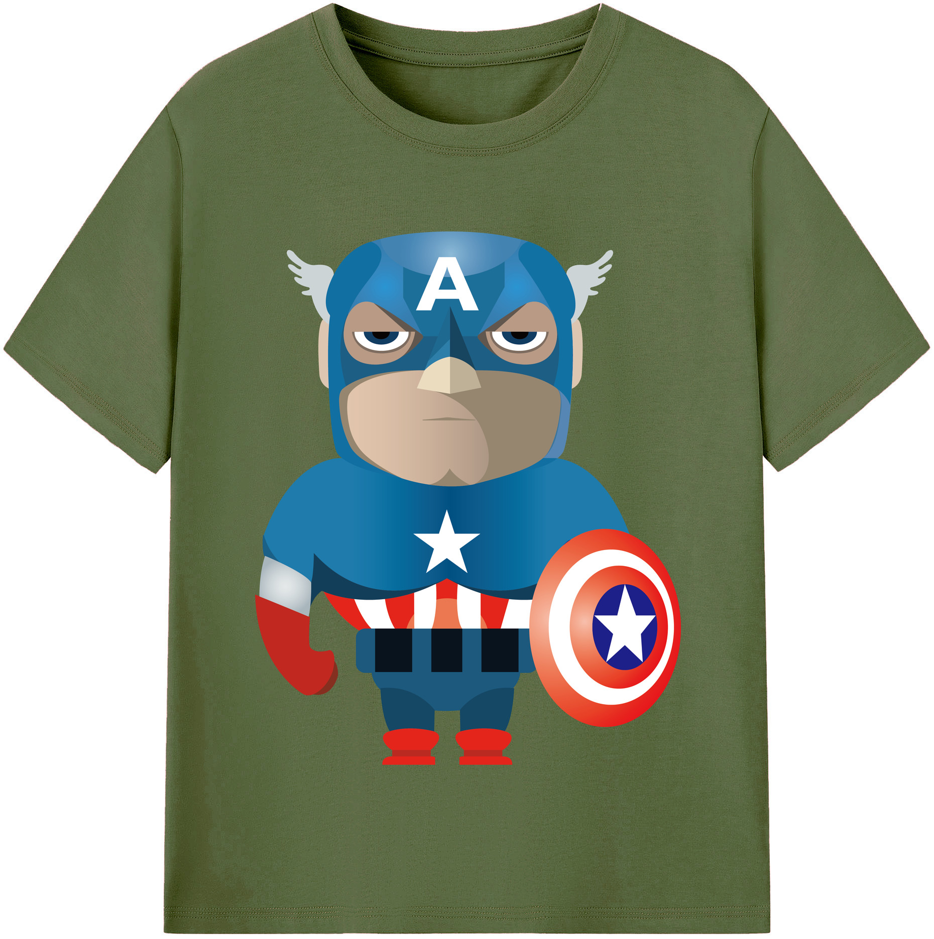 （画像用） アベンジャーズ The Avengers 綿100％半袖Tシャツ（フロントプリント）